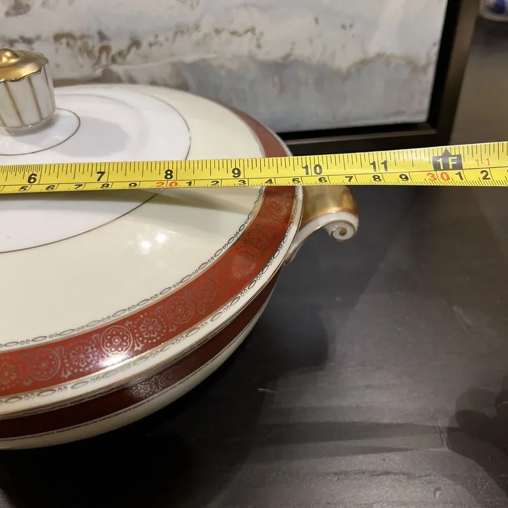 Vintage Narumi China CORONA Occupied Japan Serving Bowl w/Lid